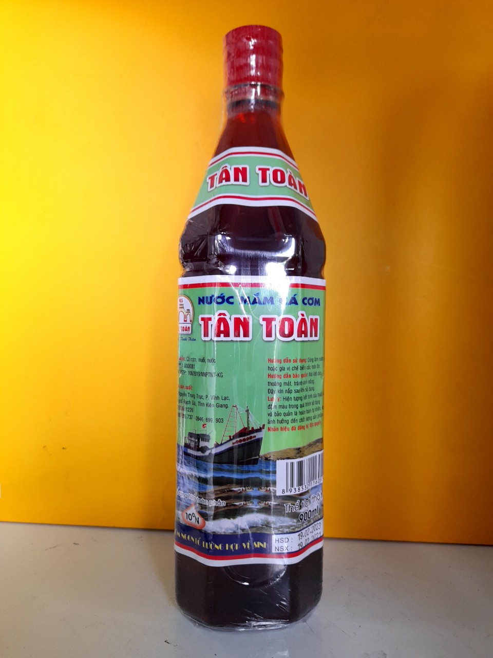 Nước mắm Tân Toàn chai PET 10° đạm 900ml (giá chưa bao gồm VAT)